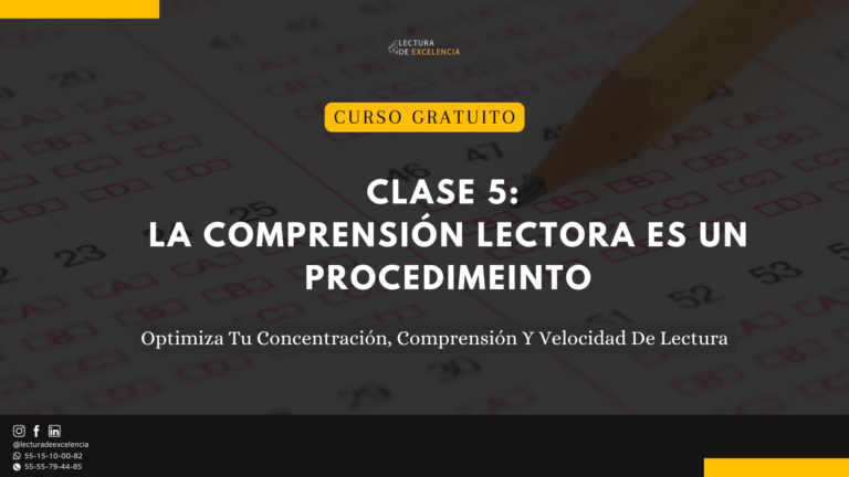 Clase 5: la comprensión lectora como un procedimiento